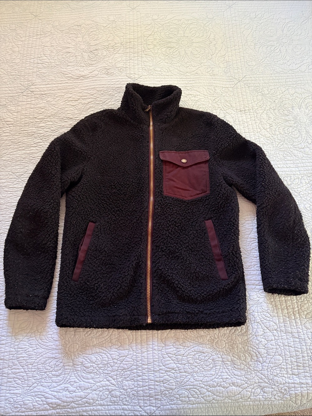 Pendleton River Rock Sherpa Fleece Jacket in Black